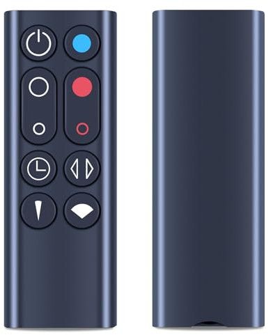 New Replacement Remote Control Compatible with Dyson Hot + Cool Tower Fan Heater Cooler AM09 (Black, Part Numeber: 966538-04)