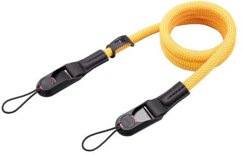 VKO Camera Strap Quick Release Camera Straps for Man Woman Photographers Adjustable Camera Neck Shoulder Crossbody Strap for SLR DSLR Digital Mirrorless Camera(Yellow)