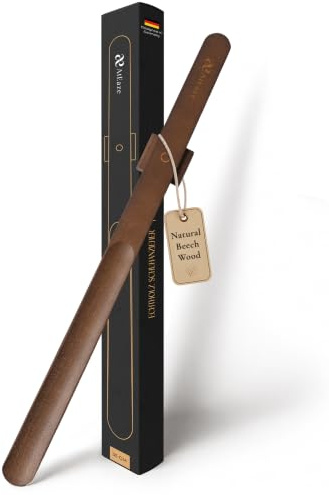 Magnetisk skoslev av trä med väggfäste | Väggmontering (valnöt, 55 cm)