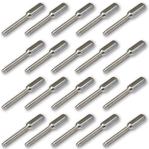 M3.5 Socket Screw Extension Studs 35mm - Pack of 20 | For extending light switch and plug socket screws in deep-set electrical boxes
