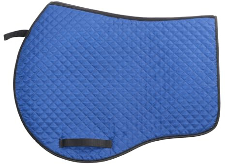 Dr.sendesi All-Purpose Western Saddle Pad for Horses – Diamond Quilted Breathable Horse Saddle Pad with Shock-Absorbing Cushion, Lightweight Equestrian Gear for Riding & Training, Blue