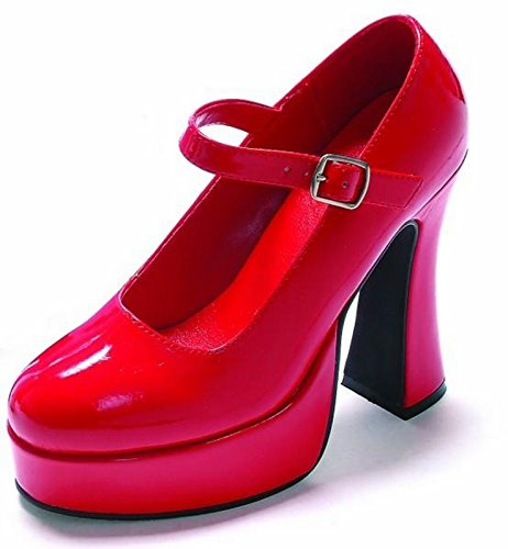 Ellie Shoes Damen 557-Eden Plateau Pumps, rot, 38 EU