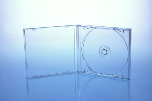 25 CD/DVD Jewelcase Hüllen für 1 Disc/glasklar/transparent