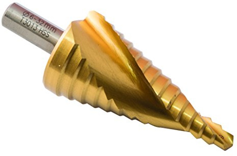 C.K T3013 - Broca HSS escalonada con recubrimiento de TiN 6-32 mm