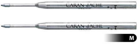 Caran d'Ache Goliath - Cartuccia per penna a sfera, Tratto medio, Nero