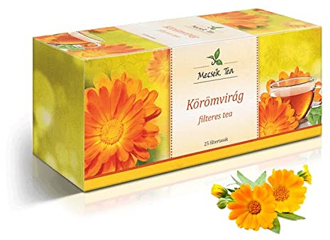Mecsek Marigold Calendula Flower Premium Natural Herbal Tea - Calendulae Flos - 25 Bags