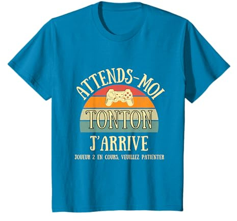 Annonce Grossesse Tonton Gamer Humour Oncle idée Cadeau T-Shirt
