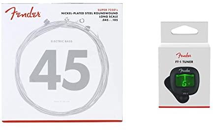 Fender 737250406 Saiten 7250M & FT-1 Pro Clip-On Tuner - Stimmgerät