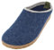 HAFLINGER Grizzly Kris Filzpantoffel Hausschuh Filzclog Blau (Jeans 272), Gr.39