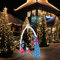 JYBBST Gartenstecker Krippe Hofschild Beleuchtet Winterdeko Weihnachtsdeko Rasen Krippe Set Religiöses Outdoor Freude Schild Dekoration Weihnachtsdeko Metall