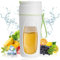 Mixeur Portable, Blender Smoothie de 500 ML, Mini Mixeur, USB Mixeur Jus de Fruit, Machine a Smoothie Avec 8 Lames en Acier Inoxydable, Petit Appareil à Smoothie pour Les Voyages, à Domicile