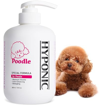 HYPONIC Shampoo for Poodle - Hypoallergenes, rassespezifisches Shampoo für Pudel für weiches Volumen, EIN mit Feuchtigkeit versorgtes Fell und lebendige Farbe