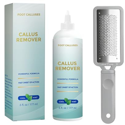 Loción Anti Callosidades Pies,Cuidado de Pies,Adoucit la Piel de Pies,Crema Reparadora Pies Très Secs et Abîmés,Foot Mask Eliminar Córnea y Piel Muerta,Para Callos y Piel Seca