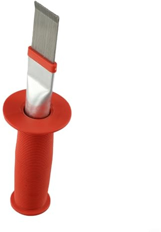 Aria condizionata Pulitore a coste in acciaio inox con doppio filo di acciaio, 20,5 x 2,9 cm, pettine antiruggine per sistemi HVAC