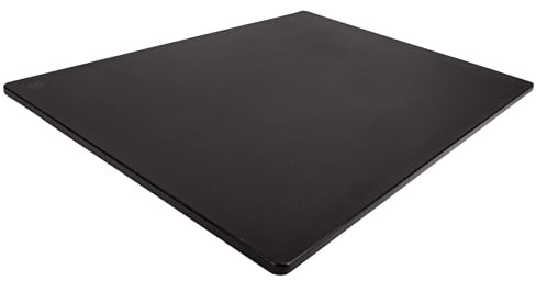 Thirteen Chefs Extra Large 24 x 18 Black Cutting Board - 1/2 Thick HDPE Plastic for Restaurants and Professional Kitchens