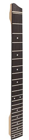 Mástil Telecaster Tostado, Forma Plana Reemplazo de Mástil de Guitarra Eléctrica, 25 Trastes Jumbo, 21, Mástil de Arce con Diapasón de Palisandro, Vástago de Guitarra Eléctrica sin Cabeza para Guitar