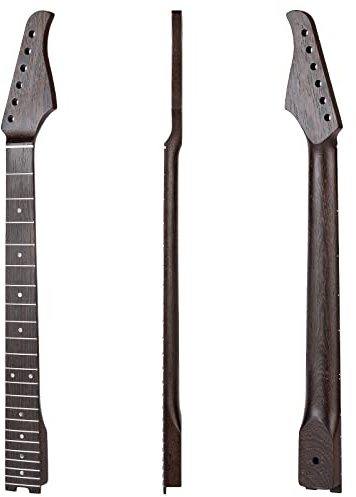 22fret Guitar Neck Wenge Neck,Wenge Fretboard Inlaid with Colored Shells,Cow Bone Nut