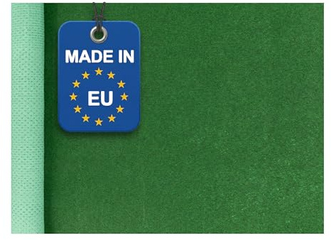 TAPISO Pemba Gazon Synthétique Extérieur au Mètre Faux Gazon Synthétique Moquette d'Exterieur Antidérapant Balcon Terrasse Jardin Vert Résistant Épaisseur 2 mm 100 x 340 cm