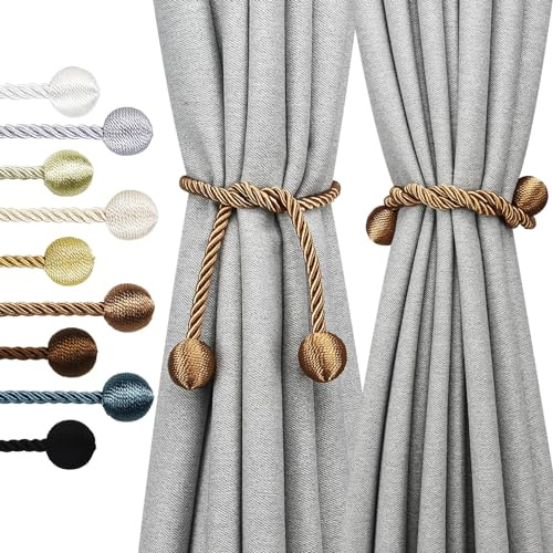Curtain Tiebacks Outdoor Decorative Rope Tie Backs Drape Holdbacks Nieffeiy