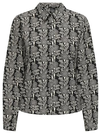 Onlnova Life Elite L/S Maya - Camiseta AOP, Negro/AOP: 592 Charm Boho, S