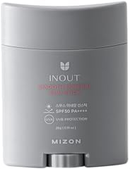 [MIZON] INOUT SMOOTH MINERAL SUN STICK SPF50 PA++++ (26G) Sonnenstift zum Mitnehmen – 24-Stunden-Sonnenschutz – Geeignet für empfindliche Haut/Akne-Haut – Meeresfreundlich
