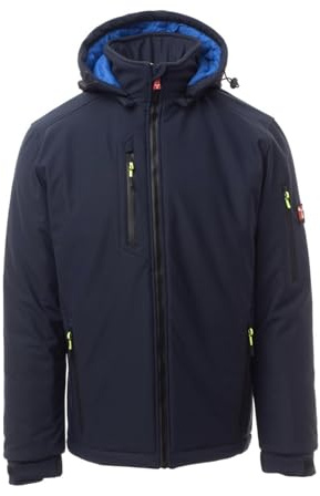 PAYPER Creek Pad Veste softshell d'hiver unisexe Bleu marine Taille M