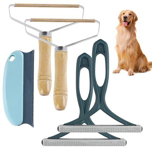 5 STK Fusselrasierer, Fusselentferner, Tragbarer Fusselbürste Katzenhaarentferner, Tierhaarentferner, Hundehaarentferner, Kleiderbürste für Kleidung Teppich Sofa Katzenhaare Hundehaare Entfernen