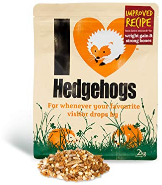 Hedgehog Food Semi Moist 2kg - Jacobi Jayne® I Love Hedgehogs™ - Tasty, Rich and Healthy Nutritious Food for your Garden Adults & Baby Hedgehogs Bones and Teeth