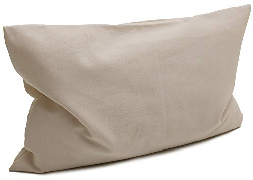 Bio Lavendelkissen 30x20cm, Bio-Bezug natur + Bio Inlett natur/Duftkissen Kräuterkissen