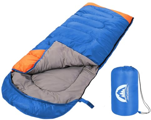 SWTMERRY- Sacco a Pelo 4 Stagioni (Estate, Primavera, Autunno, Inverno) Caldo e Freddo - Uso Leggero ed Impermeabile Interno ed Esterno per Bambini Adulti Escursionismo Zaino in Campeggio