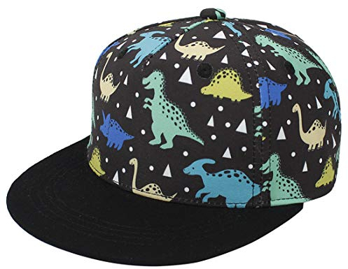 Yixda Baby Kappe Sonnenhut Kinder Hiphop Baseballmütze Junge Mädchen Snapback Cap (4-8 Jahre, Dinosaurier)