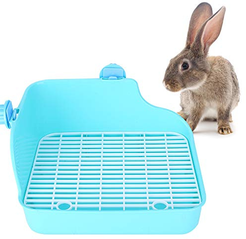 Rabbit Toilet Tray Square Small Animal Litter Tray Pet Corner Toilet House Potty Trainer for Chinchilla Guinea Pig Bunny Ferret
