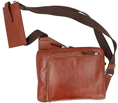 Picard Herren Cross-body Umhängetasche BUDDY aus Echtleder Klein | mit Reißverschluss | Cross-Body Umhängetasche | Alltag