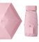 MUNSKT Mini Travel Umbrella - Folding Sun & Rain Umbrella, Windproof, Lightweight, Compact, Anti-UV (Pink)
