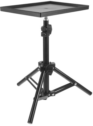 Ciieeo 1pc Plastic Projector Tripod Adjustable Projector Flat Stand Multifunctional Laptop Tripod Stand for Office Home Studio (18.8in/49cm)