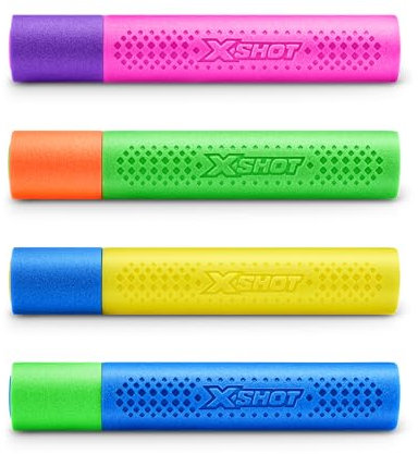 XSHOT Water Foam Blaster de ZURU, contiendas de Agua, Juguete acuático para niños, Adolescentes y Adultos (4 Pack)