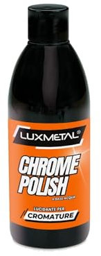 Lux Metal – Chrompolitur Politur für Chrom, 250 g. Schleifpolierpaste für Chrom entfernt Kratzer Verunreinigungen Oxid Rost poliert reinigt ohne die Karosserie von Autos Motorrädern Booten zerkratzen