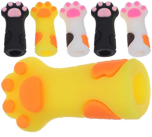 Mipcase Pinzas para Cutículas Funda Protectora de Silicona 6 Unidades Multicolor Accesorio para Manicura y Cuidado de Uñas Adecuado para Uso Profesional y Personal