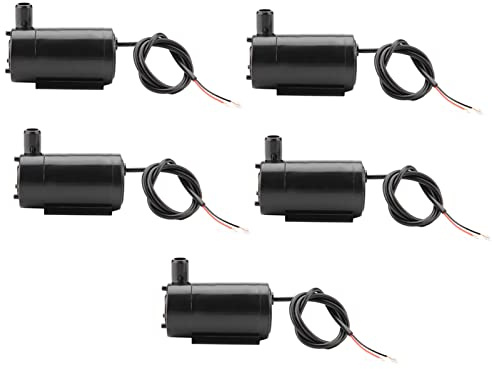 Ausla Bomba de Agua Sumergible de 5 Uds, Poco Ruido, Fácil de Instalar, 3V, 5V, para Fuente de Acuario, Pecera