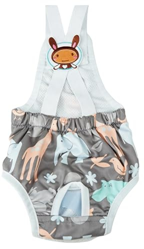 Pañales para Perro | Braguitas Reutilizables para Hembras con Tirantes - Pañales Lavables para Perros Pequeños - para Hogar, Apartamento, Interior, Exterior, Viaje, Coche, Transportín, Patio,