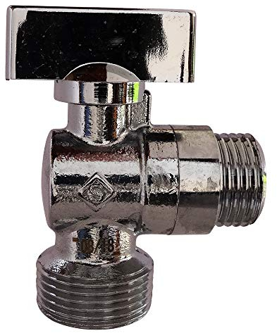 SOMATHERM FOR YOU, Robinet à sphère pour machine à laver - Mâle 1/2 à Mâle 3/4 - Corps en laiton chromé - Manette ABS 1/4 de tour - Installation rapide - Norme ACS - Durable et esthétique