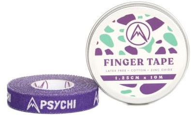 Psychi Sport fingertejp för bergsklättring boxning gymnastik fysio - vit (5 cm)