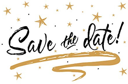 Sophie's Favors Gold Stars Save The Date Postcards - 6in. X 4in. (100)