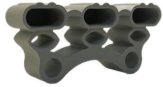 Återpåfyllningsdynor uppsättning med 10 lock för fastsättning av lister i ribbotten (124_25 x 37 x 10,5 mm (trippel