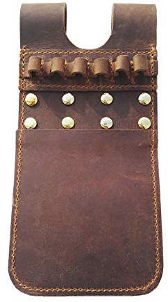 Weatlake Cow Leather Archery Arrow Quiver Pocket Holder Pouch Bag Side Hip Belt Waist Brown
