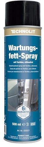 TECHNOLIT Wartungsfett-Spray 500 ml mit Techlon, Sprühfett, Schmierfett, Fettspray