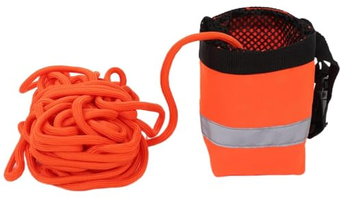 Agatige Cuerda Flotante de Agua, Canotaje Kayak Rescate Acuático Cuerda Flotante Bolsa de Tiro con Cuerda Reflectante para Kayak, Canotaje, Rafting, Pesca en Hielo, Natación