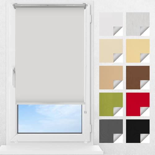 FABRIQ Store enrouleur occultant en 13 couleurs - Facile à installer, protection complète contre la lumière, 3 options de hauteur : 120 cm, 150 cm, 230 cm. Largeur de 30 à 150 cm