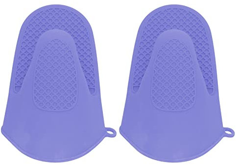 Gsycle Guanti da Forno, 2 Pezzi Guanti da Forno Guanti da Forno in Silicone Guanti da Forno in Silicone Presine E Guanti da Forno per La Cucina Domestica Cottura al Forno(Viola)