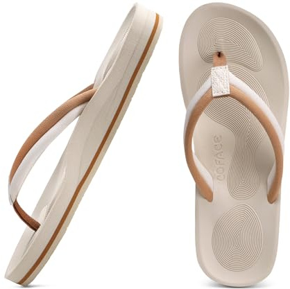 COFACE Tongs Femme Mode Confortable Sandales de Plage Légères Chaussons été Tongue Plage Piscine Flip Flop Douche Antidérapante